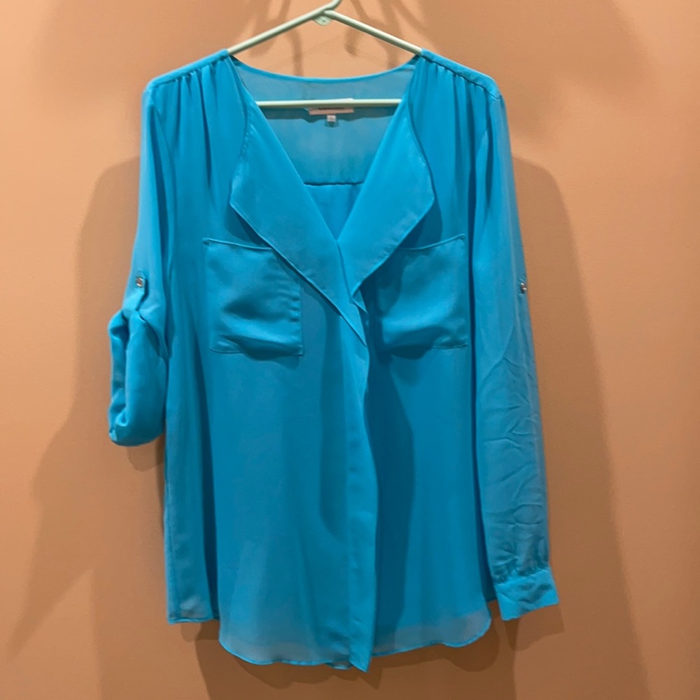 Calvin Klein size L pull over blouse